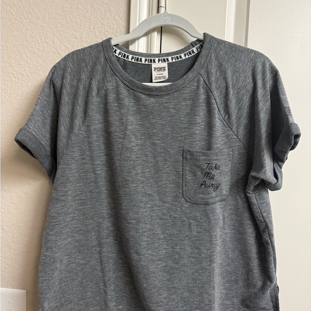 Victoria's Secret Pink Heather Gray Tee